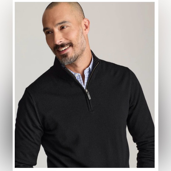 UNTUCKit Men’s Merino Wool Quarter-Zip Sweater | Sz. XL | NWT - Picture 5 of 6